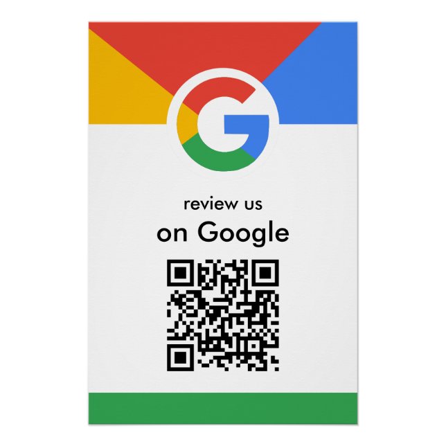 Poster Scan Professionnel pour Examiner le Code QR Google (Devant)