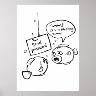 Poster Scandale d'hameçonnage