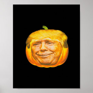 Poster Scandale Trumpkin Citrouille Halloween Conception 