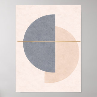 Poster Scandinavian Half Circle Wall Art – Geometric 