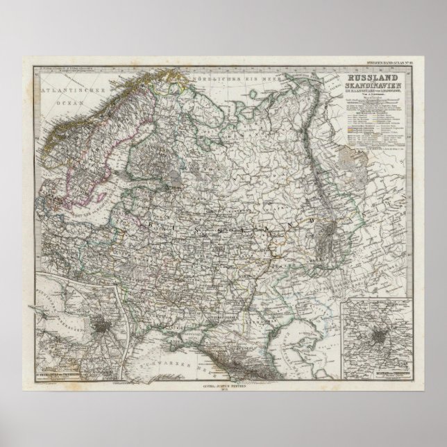 Poster Scandinavie et Russie (Devant)