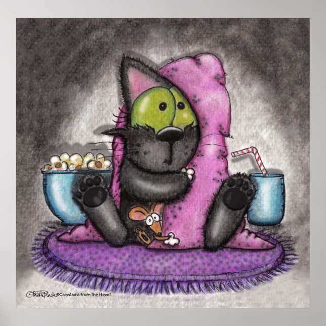 Poster Scanner - Chat et souris (Devant)