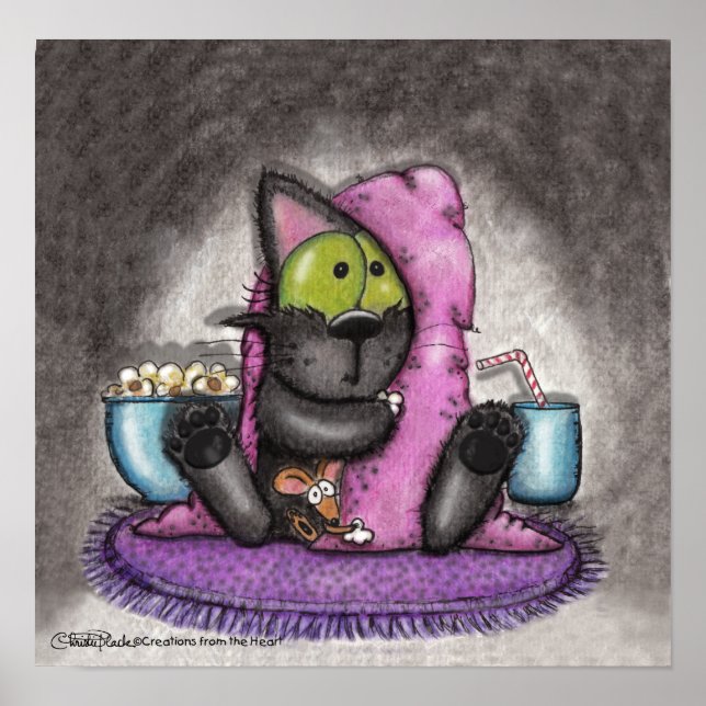 Poster Scanner - Chat et souris (Devant)