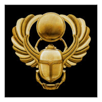 Scarab en or égyptien