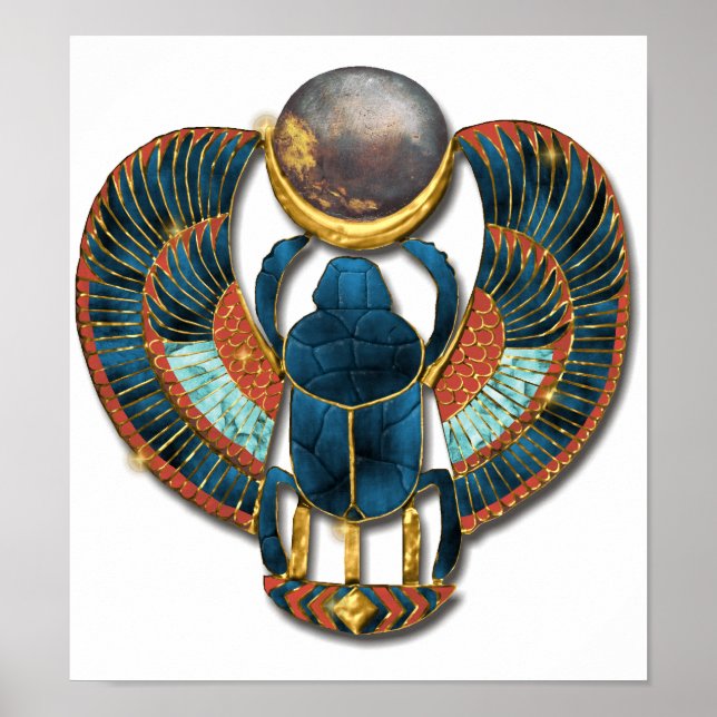 Poster Scarab sacré du roi Tut (Devant)