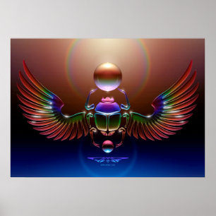 Poster Scarabée en cristal par J. Matthew Root