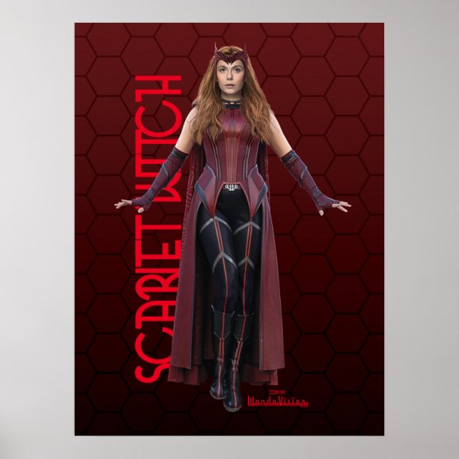 Poster Scarlet Witch Caractère Art (Devant)