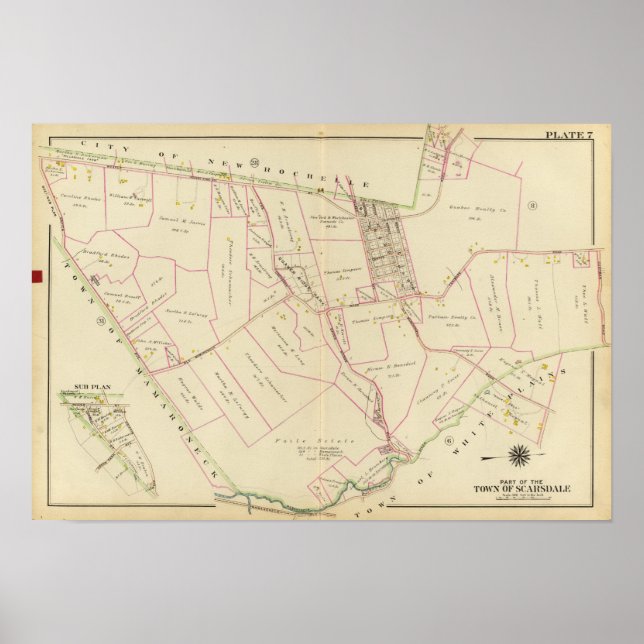 Poster Scarsdale, New York (Devant)