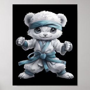 Poster Scary Martial Arts Fighter Karate Boxer Comt Kung