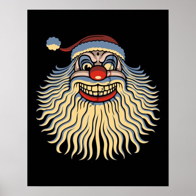 Poster Scary Père Noël Clown (Devant)