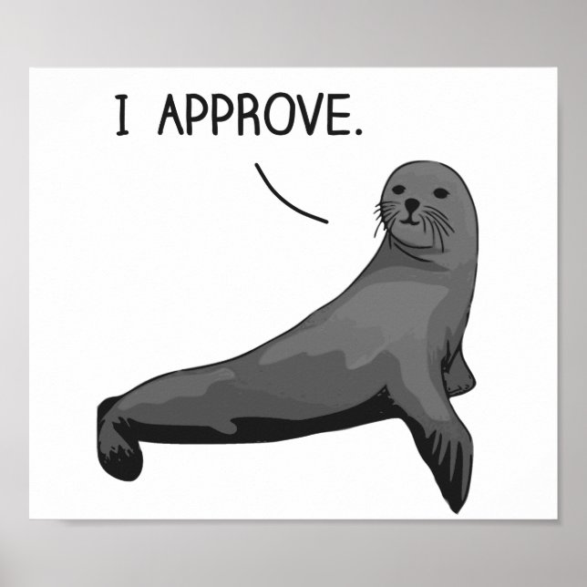 Poster Sceau d'approbation (Devant)