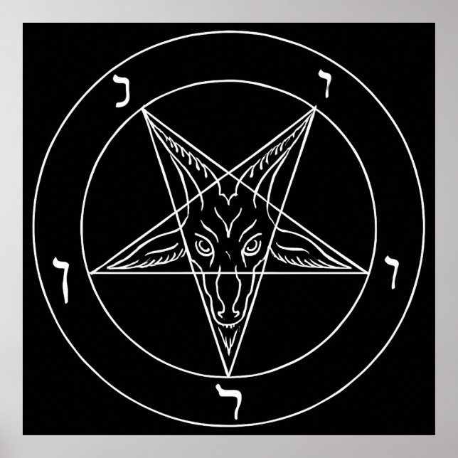 Poster Sceau de Baphomet (Devant)