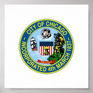 Poster Sceau de Chicago