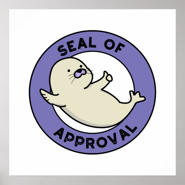 Poster Sceau D'Homologation Fantaisie Seal Pun (Devant)