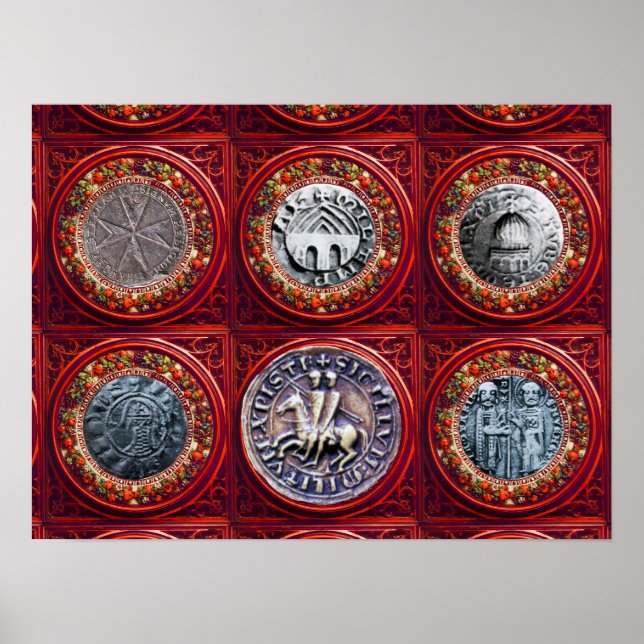 POSTER SCEAU DU MODÈLE DES CHEVALIERS (Devant)