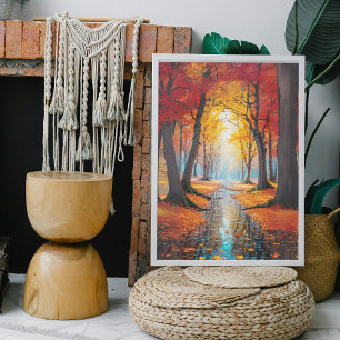 Poster Scène D'Automne À L'Extérieur