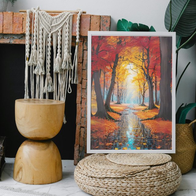 Poster Scène D'Automne À L'Extérieur (Créateur téléchargé)