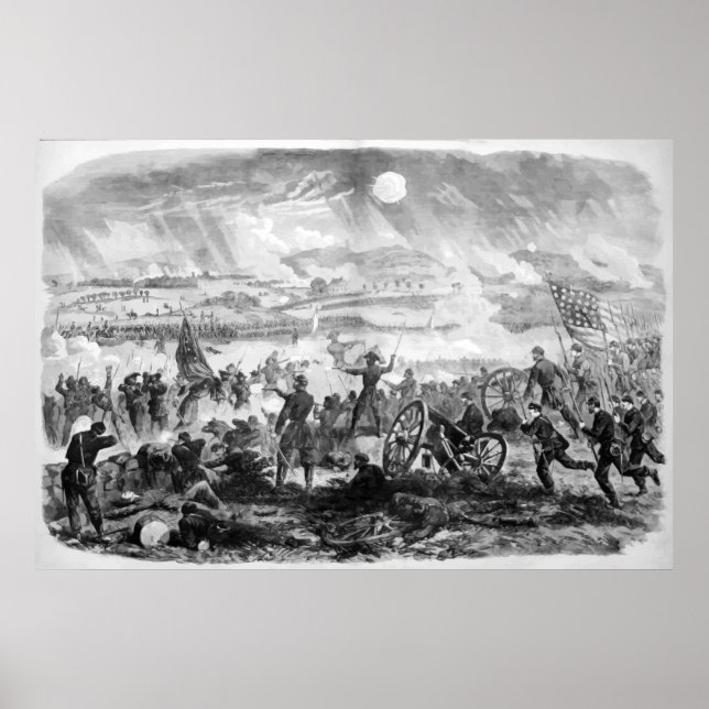 Poster Scène de bataille de Gettysburg (Devant)