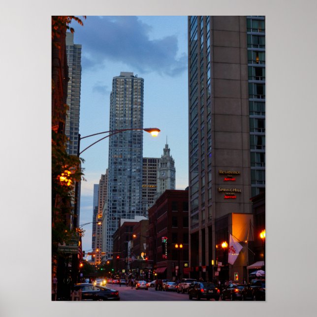 Poster Scène de Chicago Street (Devant)