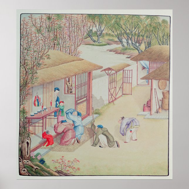 Poster Scène de dévotion (Devant)