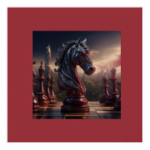 Scène de jeu d'échecs fantastique - Cavalier