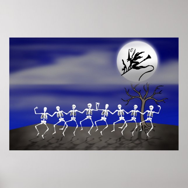 Poster Scène de la fête d'Halloween (Devant)