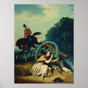 Poster Scène de la guerre franco-russe de 1812, années 18