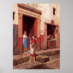 POSTER SCÈNE DE LA RUE POMPEII
