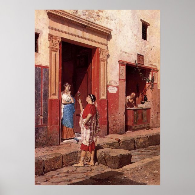 POSTER SCÈNE DE LA RUE POMPEII (Devant)