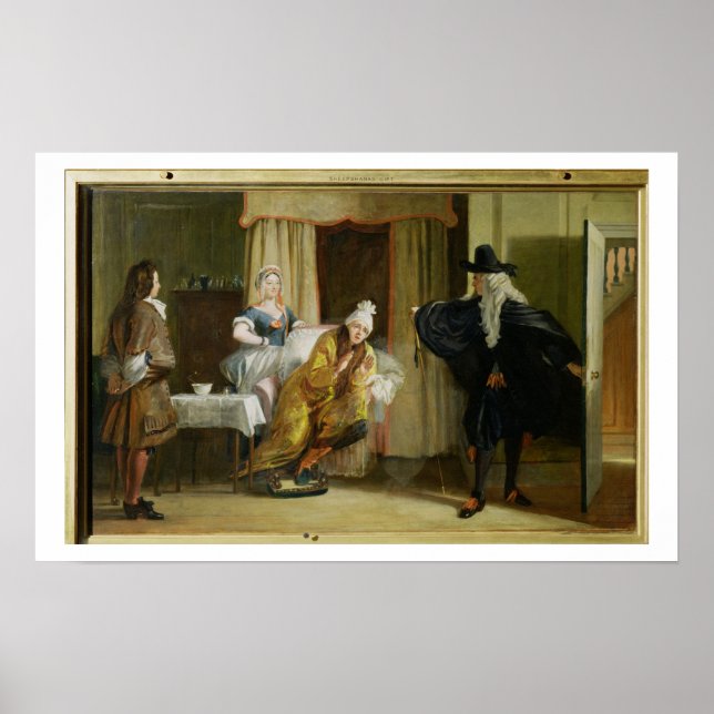 Poster Scène de "Le Malade Imaginaire" par Moliere (1622) (Devant)