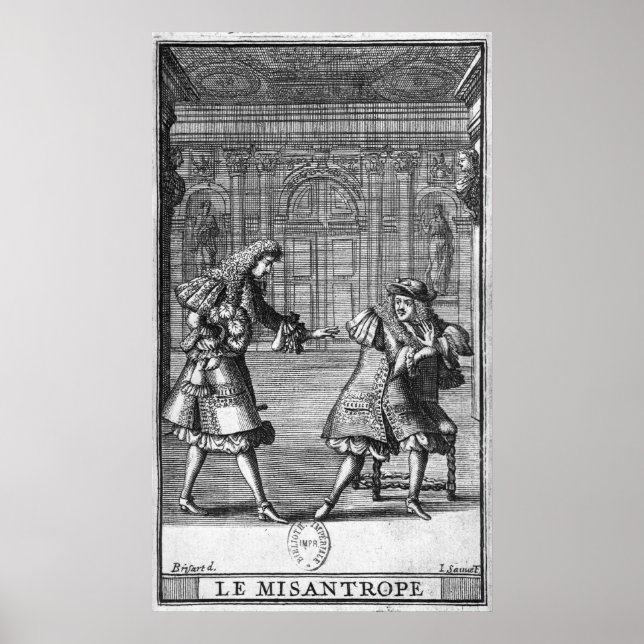 Poster Scène de "Le Misanthrope" (Devant)