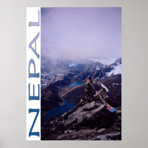 Poster Scène de montagne du Népal