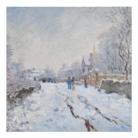 Scène de neige à Argenteuil de Monet