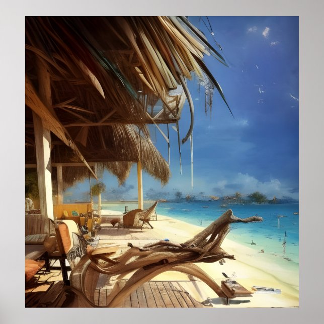 Poster Scène de plage 2 (Devant)