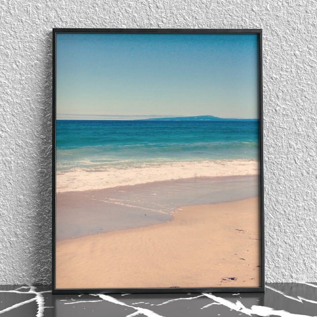 Poster Scène de plage aqua (Créateur téléchargé)