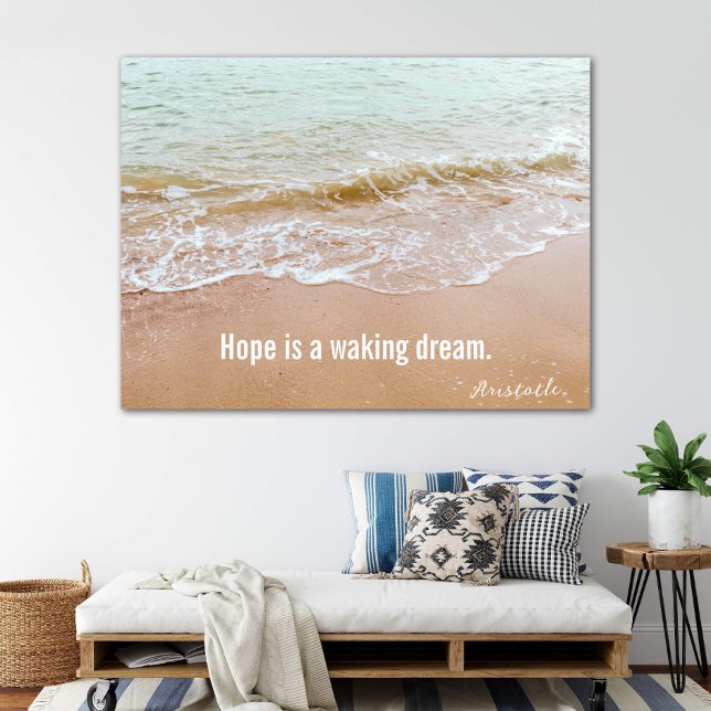 Poster Scène De Plage Avec Citation Aristote (Créateur téléchargé)