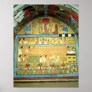 Poster Scène de récolte sur le mur est