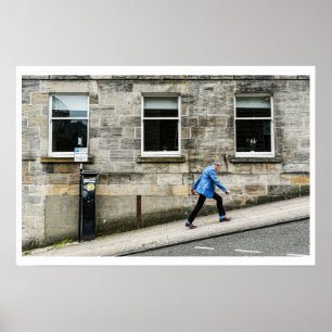 Poster Scène de rue de Glasgow