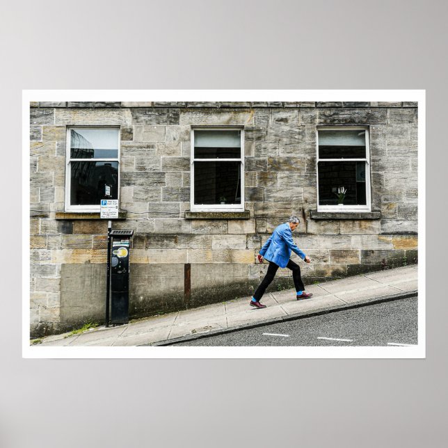 Poster Scène de rue de Glasgow (Devant)