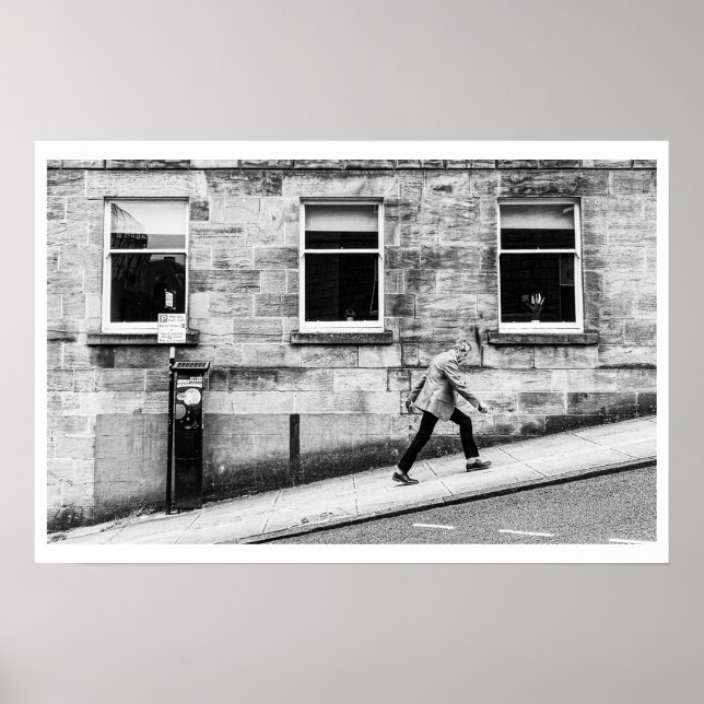 Poster Scène de rue de Glasgow (Devant)