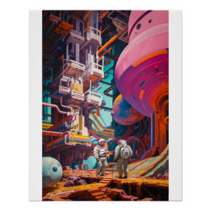 Poster Scène de science-fiction