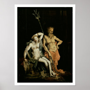 Poster Scène d'enfer : détail montrant Hades et Persephon