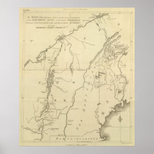 Poster Scène des opérations de l'Armée du Nord