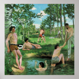 Poster Scène d'été, Frederick Bazille