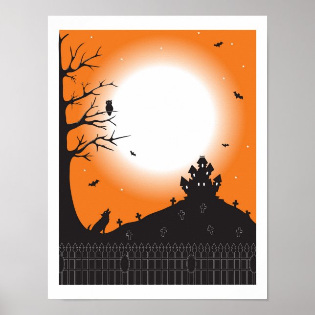 Poster Scène d'Halloween (Devant)