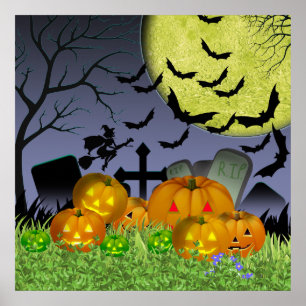 Poster Scène d'Halloween