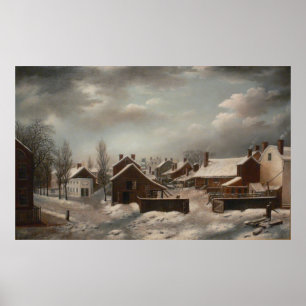 Poster Scène d'hiver à Brooklyn - Francis Guy