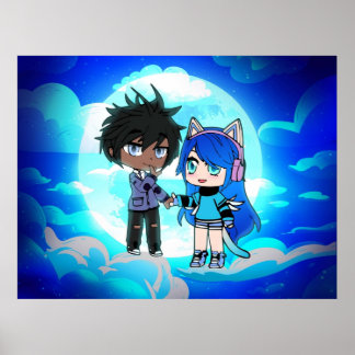 Poster Scène du ciel de Gacha