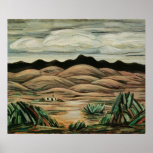 Poster Scène du désert par Marsden Hartley, Art Vintage