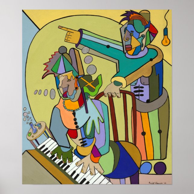 Poster "Scène en temps réel" par Ruchell Alexander (Devant)